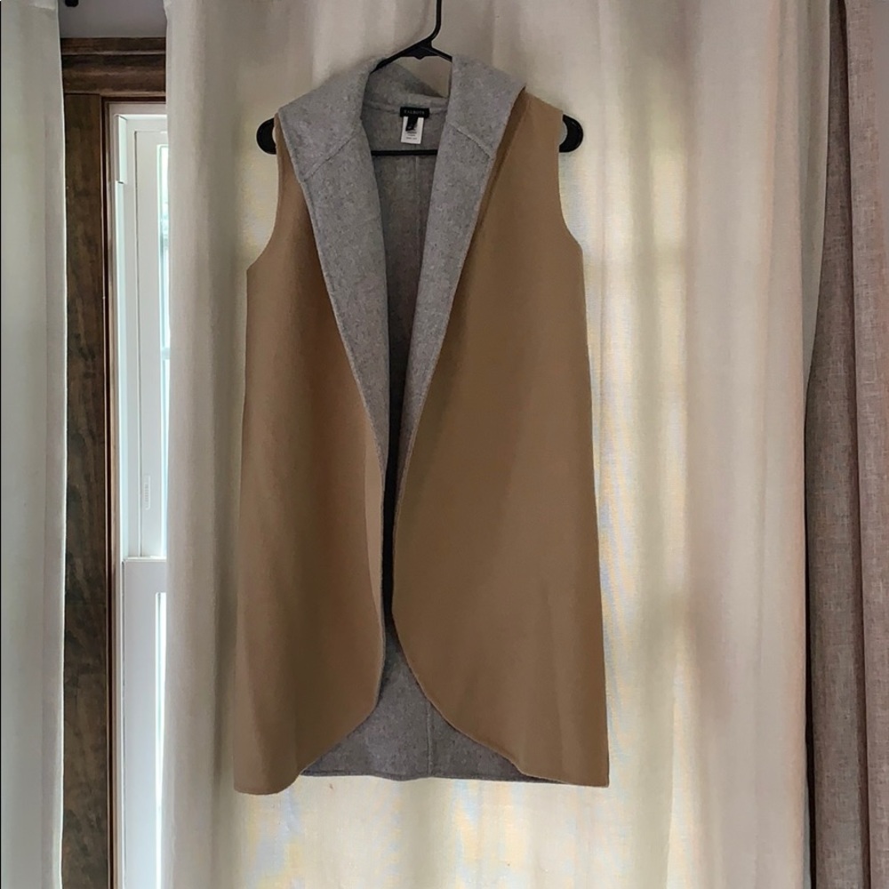 Talbots Wool Open Cardigan